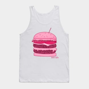 PINK Cheese Burger Tank Top